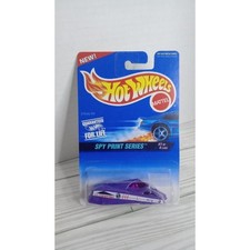 1997 Hot Wheels #553 Spy Print Series 1/4 STEALTH Purple w/Chrome 3 Spoke Wheels