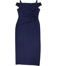 Ralph Lauren Womens Ira Gown Dress, Blue, 2
