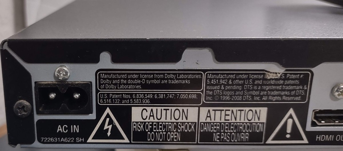 Pioneer DV-220V DVD Player Black Dolby Digital DV-220V - No Remote