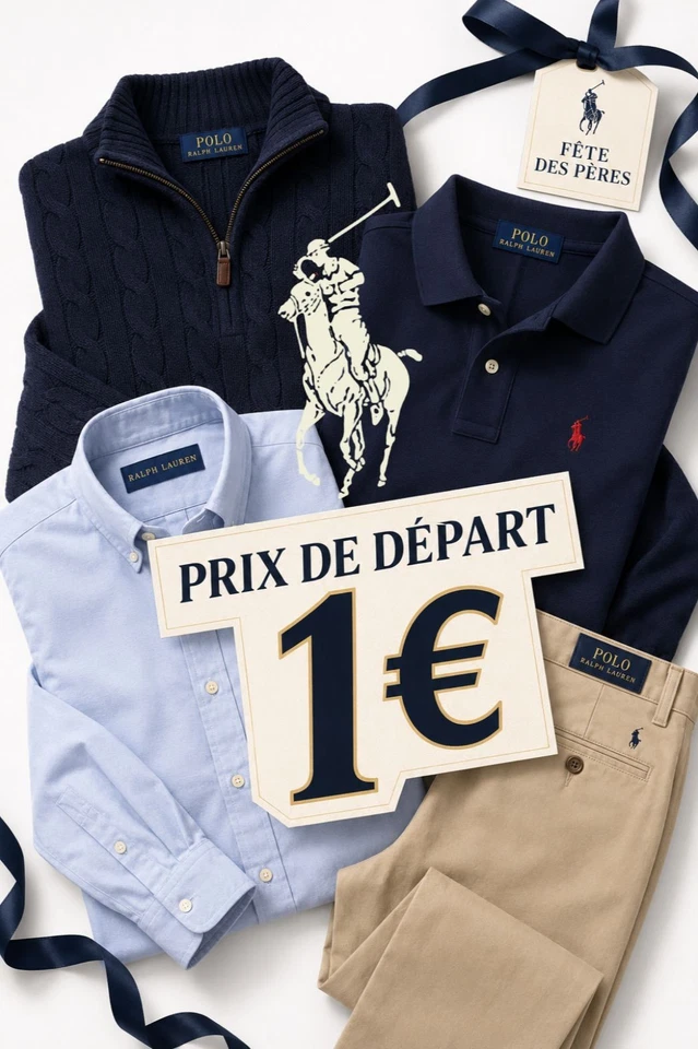 🔴 DROP 1€ | Fête des Pères | 100% Ralph Lauren  🐎🔥