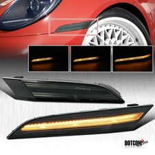 Fit 2019-2025 Porsche 911 Carrera 992 Smoke Sequential LED Side Marker Lights