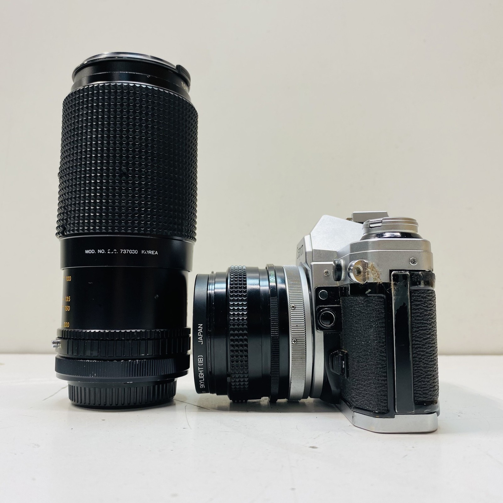 Canon AE-1 35mm SLR Camera with 50mm 1:1.8 & 80-200mm 1:4.0 Lenses - Picture 3 of 9