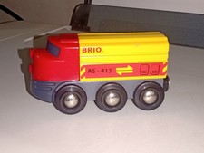 BRIO WOODEN RAILWAY INTERCITY RED YELLOW ENGINE TRAIN FROM SET 33210 VGC HTF