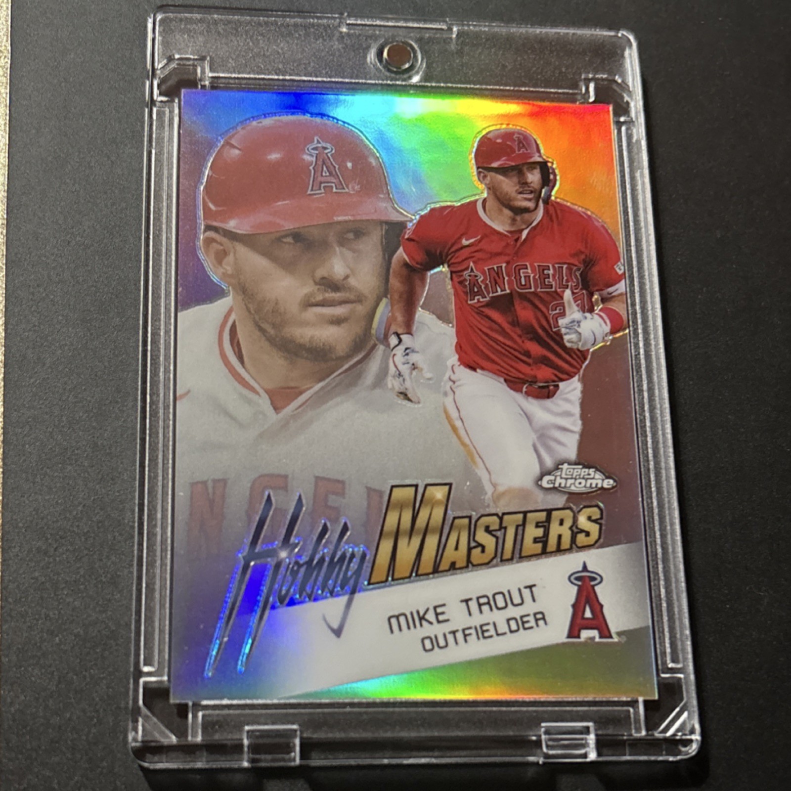 2025 Topps Chrome Hobby Masters Mike Trout HM-13 Los Angeles Angels Insert