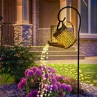 Solar Lights Garden Lamps LED Watering Can Lights Star Shower Art Light with