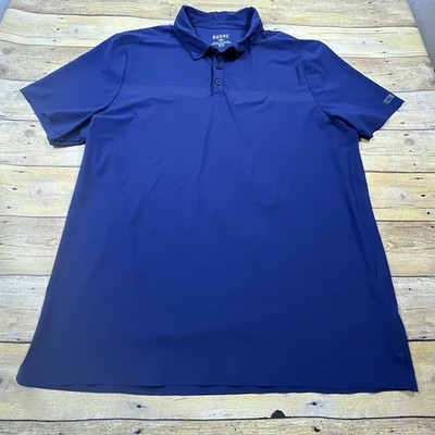Rhone Commuter Sport Polo Shirt Men's XL Golf Blue Performance Pickleball Active