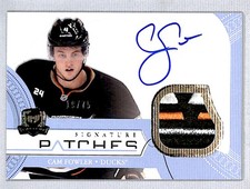 Cam Fowler 2011-12 UD The Cup Auto Patch /75 #SP-CF Anaheim Ducks