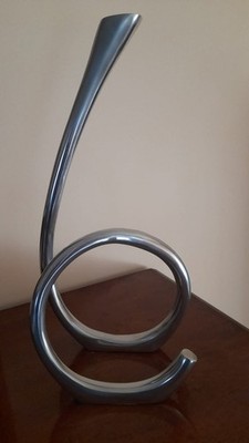 CURLY KERZENSTÄNDER AUS ALUMINIUM FARBE: SILBER VON LES OBJECTS VINTAGE 80er Jahre