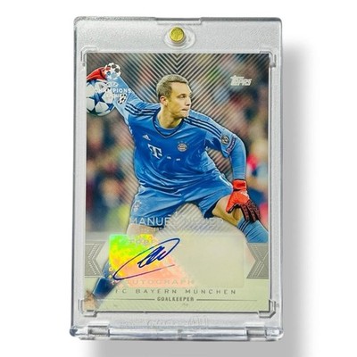 Manuel Neuer Auto 2016 Topps Champions League Bayern München DFB Autograph Card