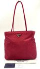 Auth Prada B7276 Tessuto Logo Triangle Nylon Purple Tote Bag W/D NS100943