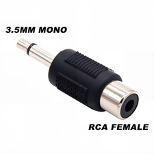 5Pcs 6.5/6.35Mm Mono Stereo Audio Adapter TS Interconnect 1/8" 1/4" Male Plug to
