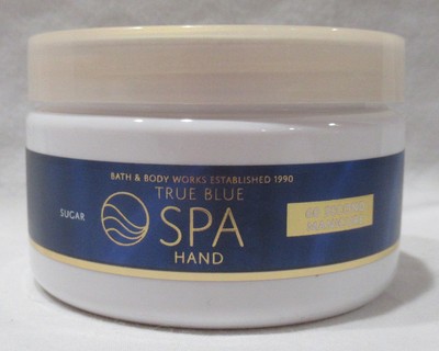 Bath & Body Works TRUE BLUE SPA 5 oz 60 SECOND MANICURE Hand Scrub with Sugar
