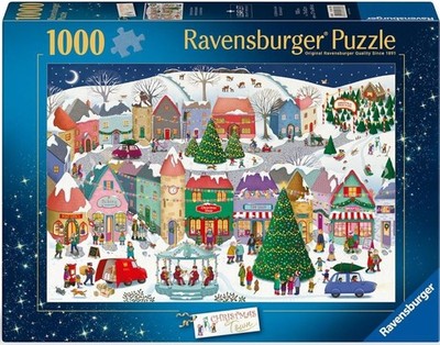 RAVENSBURGER CHRISTMAS PUZZLE*1000 TEILE*EMMA ALLEN*CHRISTMAS TOWN*RARITÄT*OVP