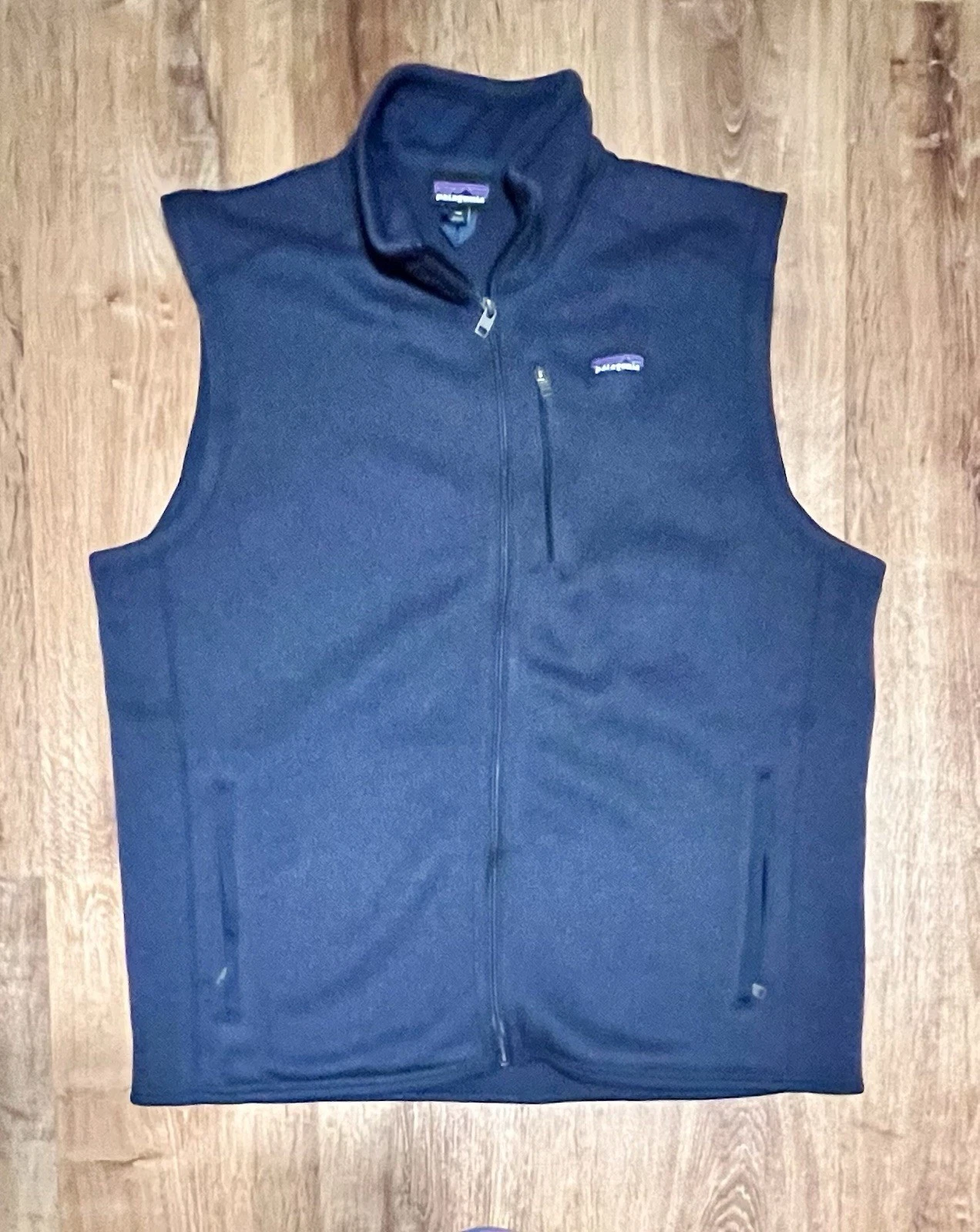 Patagonia Vest Mens 2XL Blue Better Sweater Fleece Zip Pockets