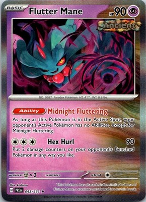 Flutter Mane Holo Rare SV: Prismatic Evolutions - 043/131 NM