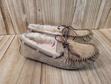 UGG Australia Leather Womens 9 38 Dakota Sheepskin Moccasin Slippers Shoes 5612