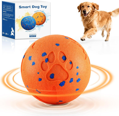 Smart Interactive Dog Toy, Automatic Moving Rotating, Bouncing Chew Toys, E-TPU 