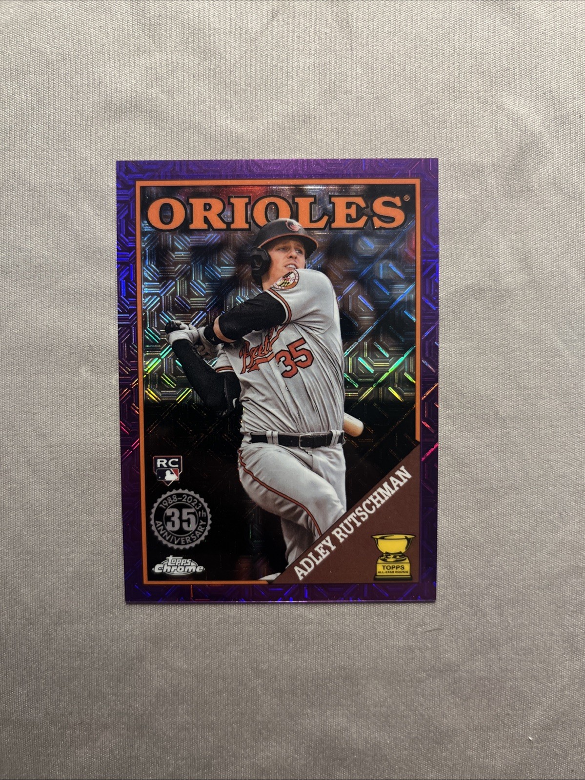 2023 Topps Silver Pack Adley Rutschman Purple Mojo /75 Rookie RC