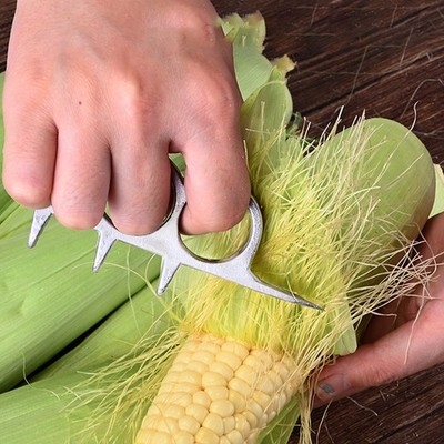 Aluminum Alloy Corn Quick Husker High Hardness Corn Peeling Tool Kitchen Gad SET