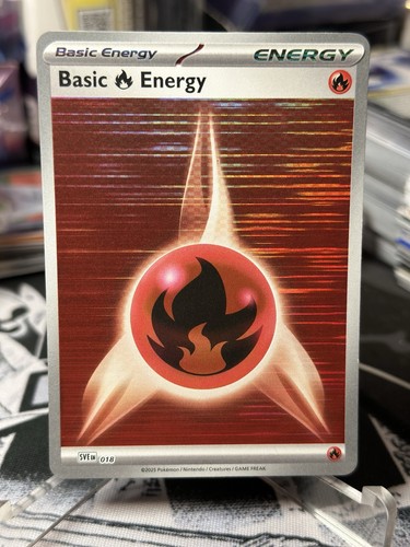 Pokemon TCG - Fire Energy - 018 (Horizontal Holo) - Black Bolt & White Flare
