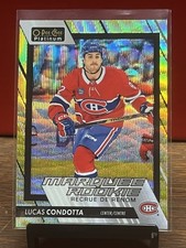 2023-24 O-Pee-Chee Platinum Neon Yellow Surge Lucas Condotta #262 Rookie RC