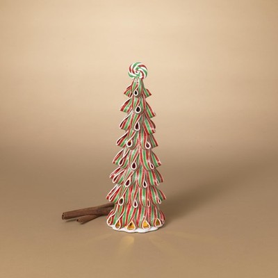 13.5'' H B/O Lighted Clay Dough Holiday Candy Tree