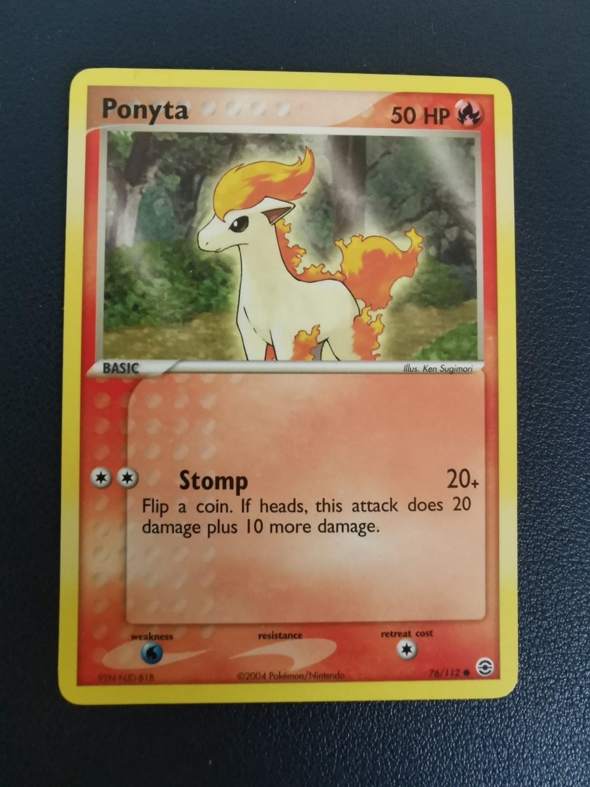 Pokemon Card Ponyta 76/112 EX FireRed & LeafGreen Common