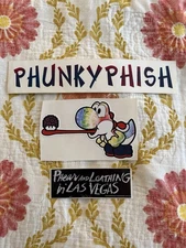 3 Phish Stickers Lot (1996 Officially Licensed 11x2in/2010 Yoshi/2014 Halloween)