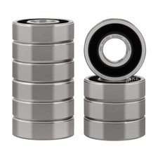 10 Pcs 6000-2RS Double Rubber Seal Bearings 10x26x8mm, Pre-Lubricated and Sta...