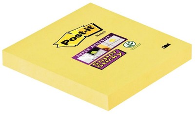Post-it Haftnotizen super sticky notes, 76 x 76 mm, gelb 1 bis 24 Stk SPARE 34%