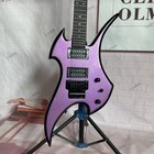 Rockingbird Solid Electric Guitar Silvery Sparkle Purple HH Pickup Unique Shape