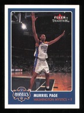 2001 Fleer WNBA #32 Murriel Page  Basketball MYSTICS NM-MT