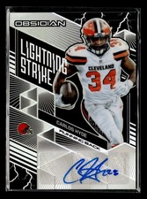 2018 Panini Obsidian Carlos Hyde Lightning Strike Autograph Auto /35 UX8180