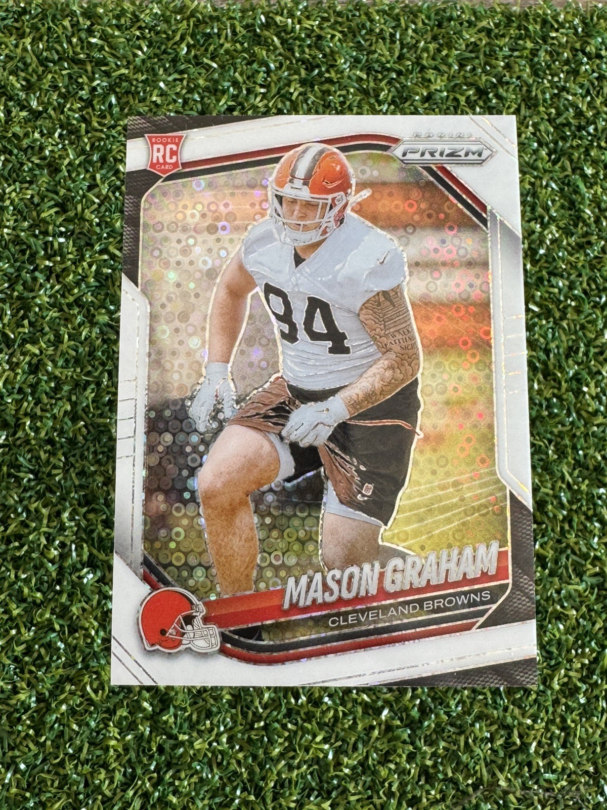 Mason Graham 2025 Prizm White Disco Rookie #354 RC / Cleveland Browns