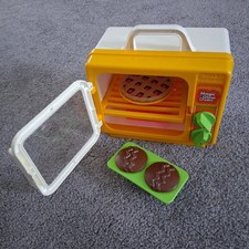 Vintage Child Guidance Magic Glow Oven w/ Tray Food 1982 CBS Toys