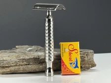 316L Stainless Steel CNC Men Manual Shaver Double Edge Safety Razor+ Travel case