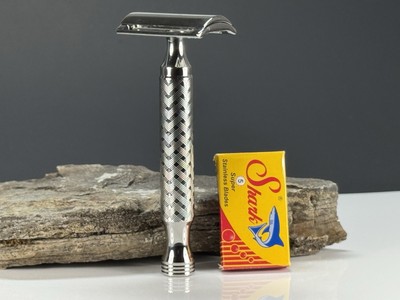 Liveben 316L Stainless Steel Safety Razor SS70 Head CNC Machined W