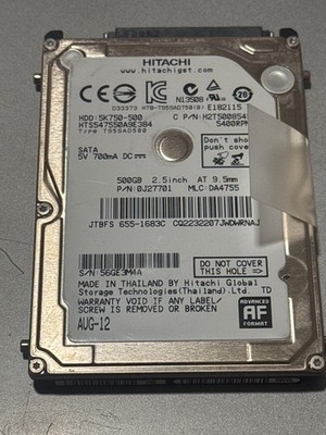 0J27701 500GB 2.5 5400rpm SATA/300 HDD 3GB/S 8MB     