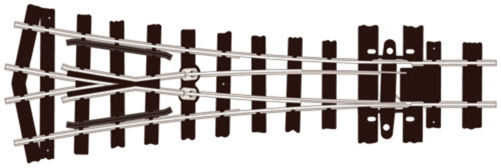 Peco SLE497 OO-9 Gauge Code 80 Medium Radius Y Turnout