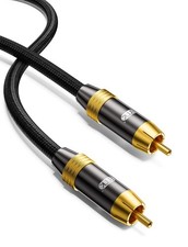 Subwoofer Cable,Digital Coaxial Audio Cable [24K Gold-Plated, Durable Cotton]...