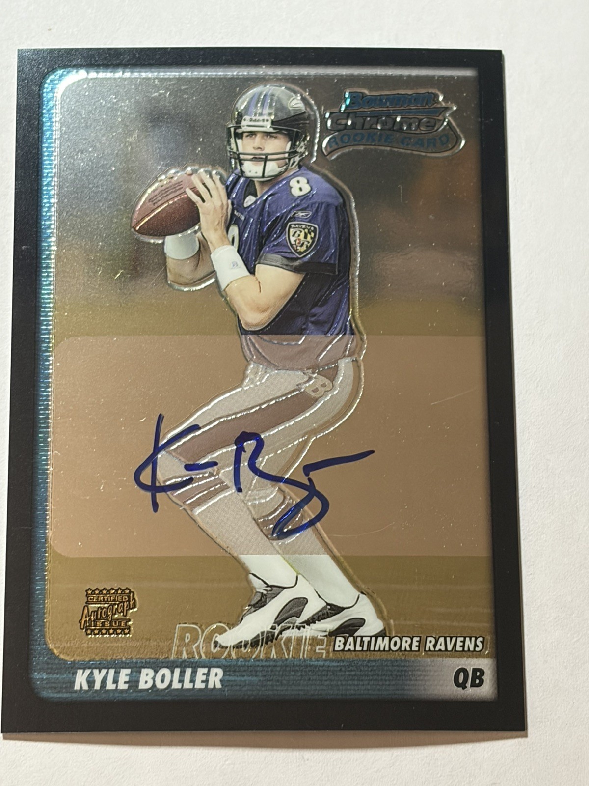 2003 KYLE BOLLER #231 Bowman Chrome Rookie  AUTOGRAPH