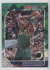 2019 Panini NBA Hoops Premium Stock Green Cracked Ice Prizm Donovan Mitchell 7v5