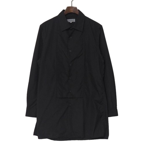 Yohji Yamamoto Pour Homme, Yohji Yamamoto POUR HOMME Long Sleeve Shirt HD-B03-001 S Black Cotton Tag 2