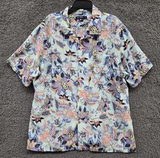 Daniel Cremieux Shirt Men's XL Multicolor Floral Short Sleeve Button Up NEW NWOT