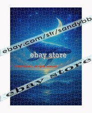 500 piece jigsaw puzzle Moon Whale Ocean celestial marine