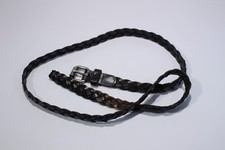 Genuine Leather Black Braided Women s 45 Belt.