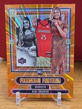 2025 Panini Donruss WNBA Kiki Iriafen Franchise Features Orange Laser /399 RC