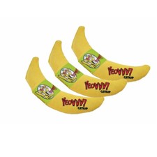 YEOWWW Catnip Banana 3 PACK Pure Leaf Flowertop Blend Cat and Kitten Toy