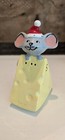 Vintage Lefton Japan Christmas Santa Mice with Cheese Salt and Pepper Shakers — photo 7