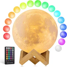 Moon Lamp Upgrade 18 Colors, Gifts for Girls Boys Kids Women Birthday, Teen Girl